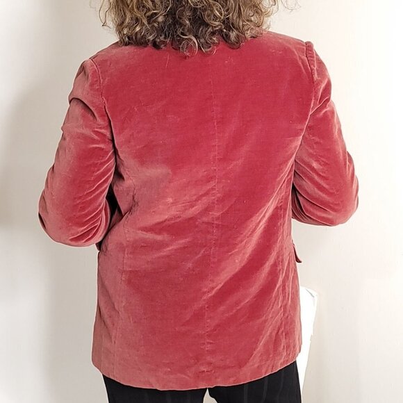 RLM Vintage Burgundy  Velvet jacket - Picture 5 of 7